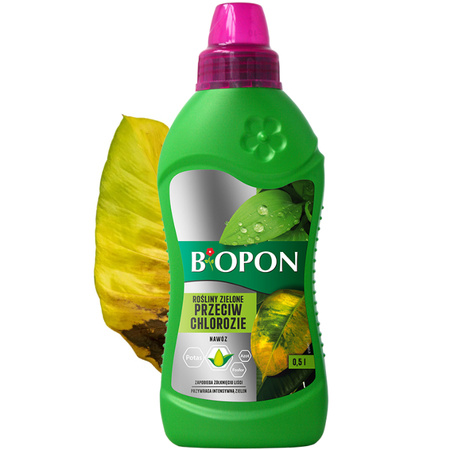 BIOPON-NAWÓZ DO ZIELONYCH  P/ CHLOROZIE 0,5L /6/.