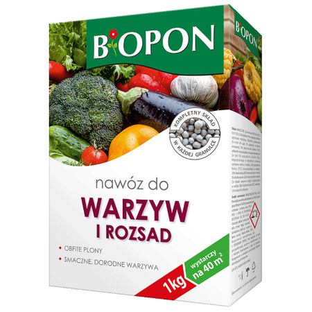 BIOPON-DO POMIDOR.OGÓRKÓW I WARZ. 1kg /12/
