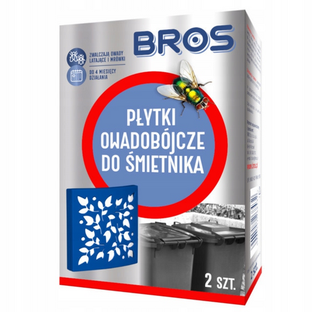 BROS-PŁYTKI OWADOBÓJCZE DO ŚMIETNIKÓW 2szt