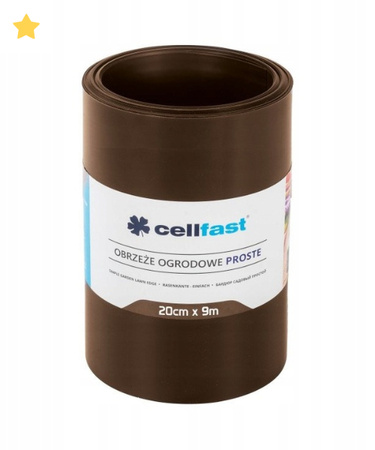 OBRZEŻE cellfast OGROD. płaskie /brąz/ 20cm x 9m
