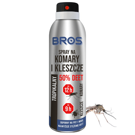 BROS-K SPRAY NA KOMARY I KLESZCZE 50% 180ml /12/