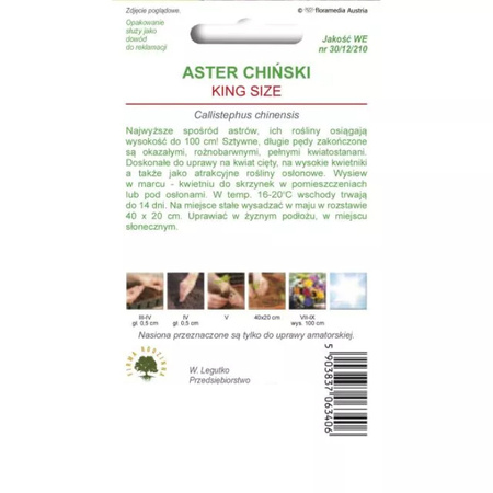ASTER PEONIOWY MIX KING SIZE 0,5G LEGUTKO