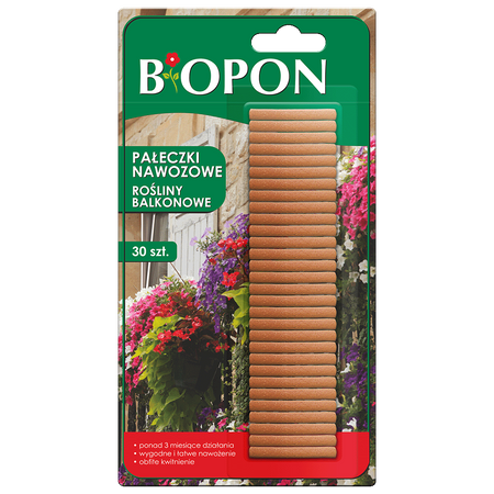 BIOPON PAŁECZKI NAWOZ. DO BALKONOWYCH 30szt /30/.