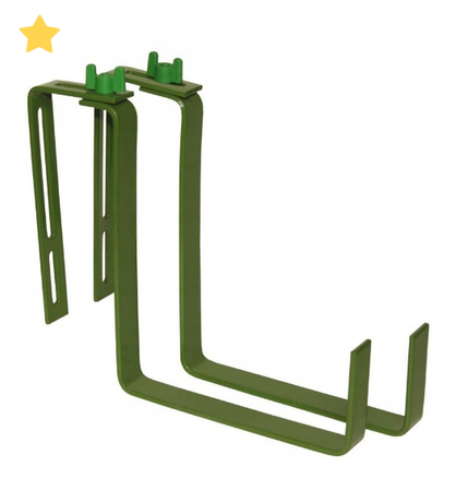 UCHWYT DO SKRZ BALKON  METALOWY ZIELONY 2szt GR