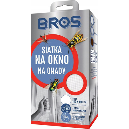 BROS-M SIATKA NA OKNO 150x180 BIAŁA /10/ 