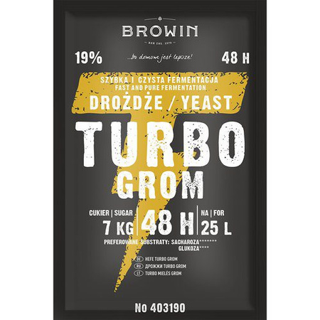 BIOWIN DROŻDŻE GORZELNIANE 48H TURBO 150G GROM