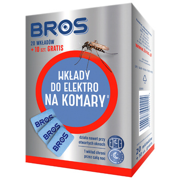 BROS-K WKŁAD DO ELEKTRO. NA KOMARY 20szt /24/