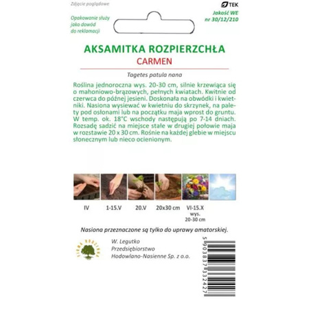 AKSAMITKA ROZP. PEŁ. CARMEN 1,5G LEGUTKO