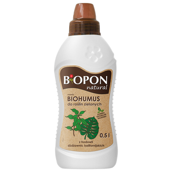 BIOPON-NAWÓZ BIOHUMUS DO ZIELONYCH płyn 0,5L. /6/