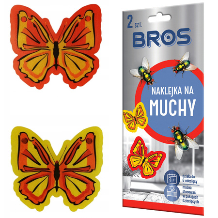 BROS-M NAKLEJKA NA MUCHY 2szt /20 DISPLAY/