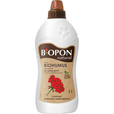 BIOPON-NAWÓZ BIOHUMUS DO BALKONOWYCH płyn 1L. /6/