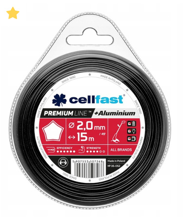 ŻYŁKA CELLFAST GWIAZDKA Premium 2,0x15mb 10szt