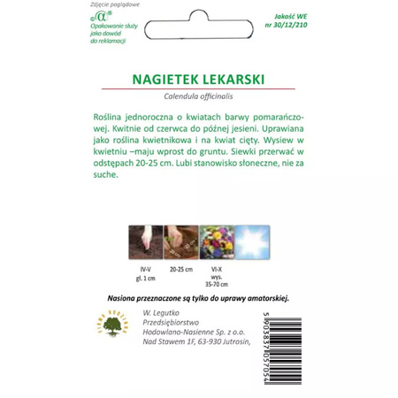 NAGIETEK LEKARSKI POMARAŃCZOWY  3G LEGUTKO