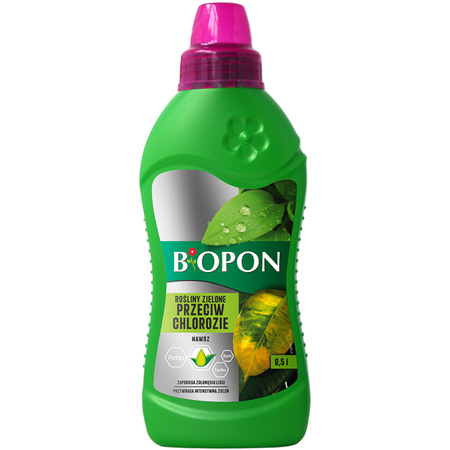 BIOPON-NAWÓZ DO ZIELONYCH  P/ CHLOROZIE 0,5L /6/.