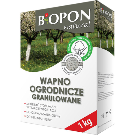 BIOPON- WAPNO OGRODNICZE 1kg granulowane/12/.