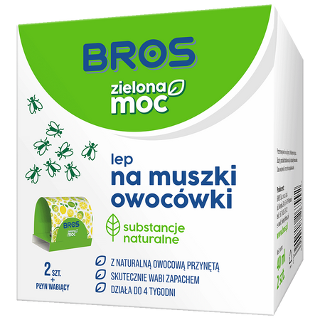 BROS-Zielona Moc LEP NA MUSZKI OWOCÓWKI 2SZT/12/
