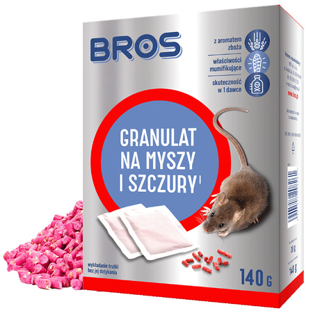 BROS-MY GRANULAT NA MYSZY   140g /12/