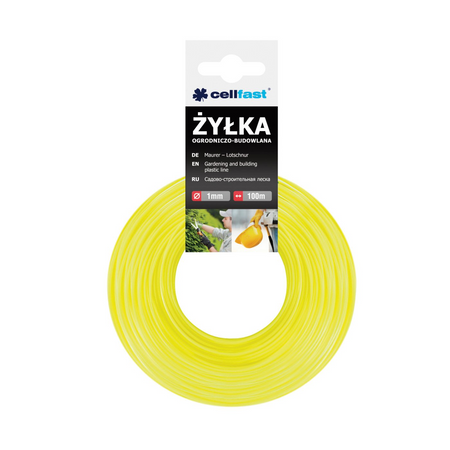 ŻYŁKA OGRODNICZO-BUDOWLANA 1,0x100m CELL /10/
