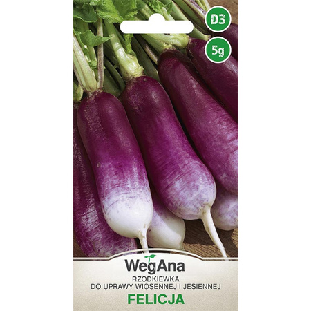 RZODKIEWKA FELICJA 5G WEGANA /FIOL Z BIAŁ.KOŃC/240