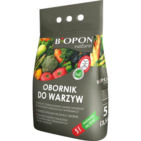 OBORNIK BIOPON GRANULOWANY DO WARZYW 5L