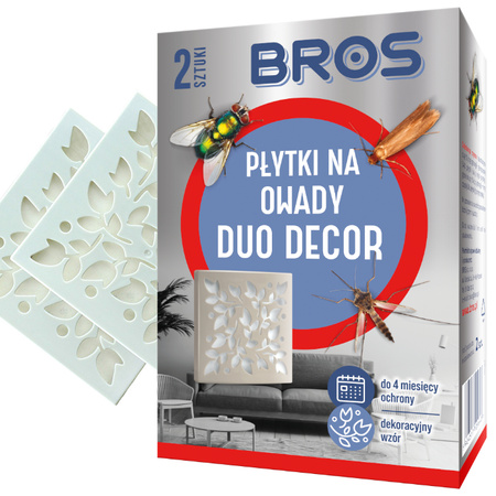 BROS-M PŁYTKA NA OWADY DUO DECOR 2szt /12/ 