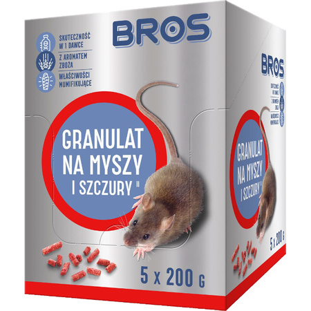 BROS-MY GRANULAT NA MYSZY  1kg (5x200g) /4/ /168/