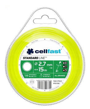 ŻYŁKA CELLFAST OKRĄGŁA 2,7x15mb FOLIA 10szt /120/