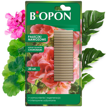 BIOPON PAŁECZKI NAWOZ.DO R.OSŁ.CHOROB.GRZYB 20szt