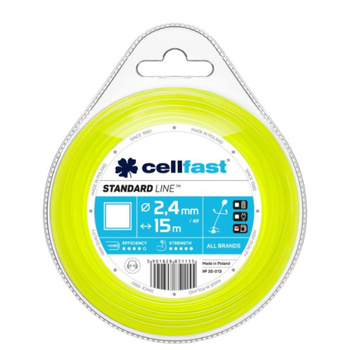 ŻYŁKA CELLFAST KWADRAT 2,4x15mb FOLIA 10szt /120/