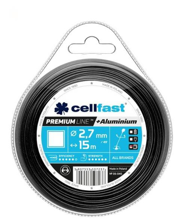 ŻYŁKA CELLFAST KWADRAT Premium 2,7x15mb 10szt /120