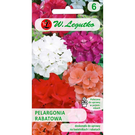 PELARGONIA RABAT. F2  MIESZ. 0,05g LEGUTKO
