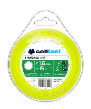 ŻYŁKA CELLFAST OKRĄGŁA 1,6x15mb FOLIA 10szt /120/