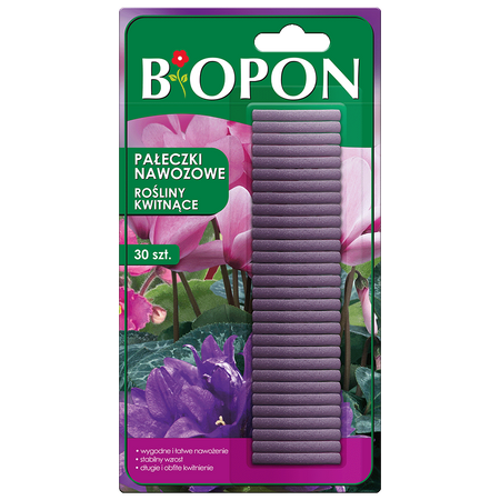 BIOPON PAŁECZKI NAWOZ. DO KWITNĄCYCH 30szt /30/.