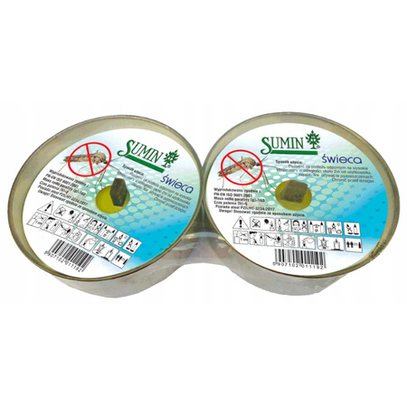 SUMIN HOME KOMARY ŚWIECA odstraszająca 2szt *