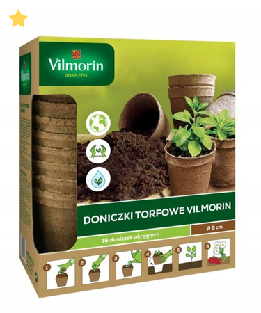 DONICZKA TORF vilmorin ok 8cm x16szt /18/
