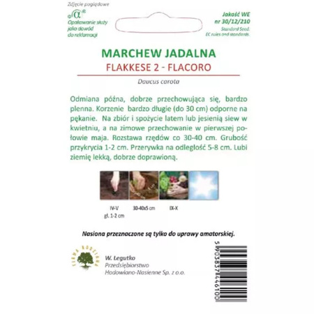 MARCHEW FLAKKESE 2- FLACORO 5G LEGUTKO/ PÓŹNA/