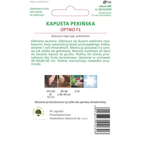 KAPUSTA PEKIŃSKA OPTIKO 0,15G LEGUTKO /WCZ./