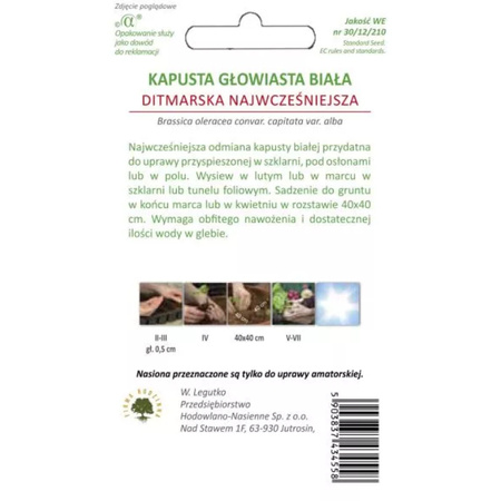 KAPUSTA B. DITHMARSKA 2G LEGUTKO/B.WCZESNA/