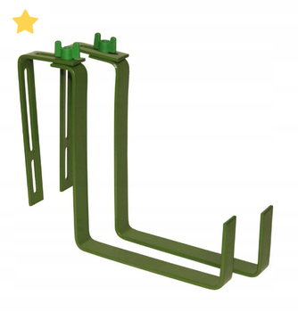 UCHWYT DO SKRZ BALKON  METALOWY ZIELONY 2szt GR