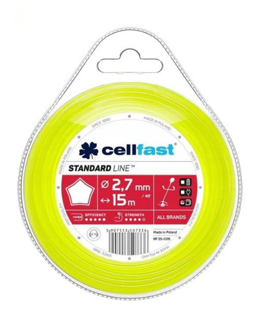 ŻYŁKA CELLFAST GWIAZDKA 2,7x15mb FOLIA 10szt /120