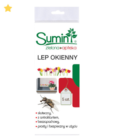 SUMIN HOME LEP OKIENNY-KWIATY 5szt /5/ *