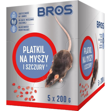 BROS-MY PŁATKIL NA MYSZY 1kg (5x200g)