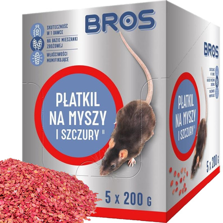 BROS-MY PŁATKIL NA MYSZY 1kg (5x200g)
