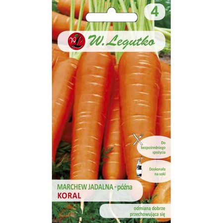 MARCHEW 50g KORAL LEGUTKO/PÓŹNA/