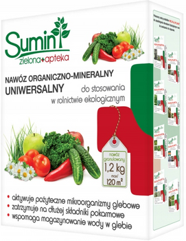 SUMIN NAWÓZ ORGANICZNO-MINERALNY GRANULOWANY 1,2kg