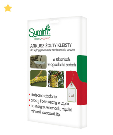 SUMIN HOME ARKUSZ KLEISTY ŻÓŁTY */48/