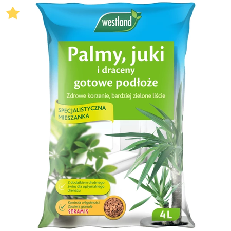 PODŁOŻE WESTLAND 4L PALMA JUKA DRACENA /12/192/.