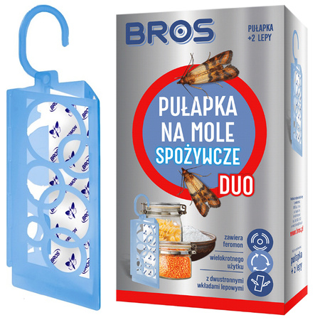 BROS-MO PUŁAPKA NA MOLE SPOŻYWCZE DUO + 2 WKŁ./12/