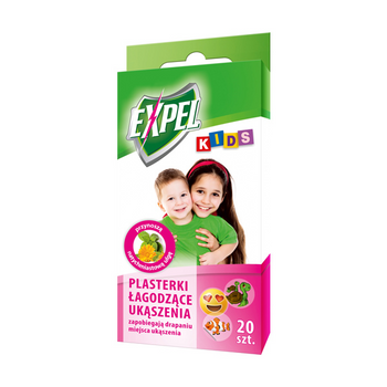 EXPEL-K Kids PLASTERKI ŁAGODZĄCE UKĄSZ 20szt /12/