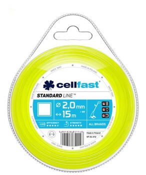 ŻYŁKA CELLFAST KWADRAT 2,0x15mb FOLIA 10szt /120/